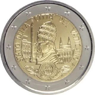 Erste vatikanische 2-Euro-Gedenkmünze 2019 ausgegeben