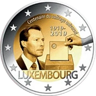 Motiv der zweiten luxemburgischen 2-Euro-Gedenkmünze 2019 veröffentlicht