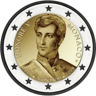 Monegassische 2-Euro-Gedenkmünze 2019 heute ausgegeben