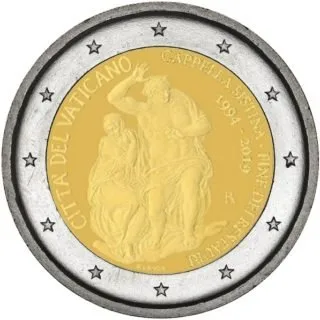 Motiv der zweiten vatikanischen 2-Euro-Gedenkmünze 2019 vorgestellt