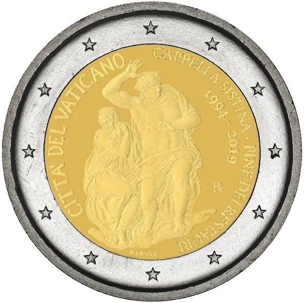 Motiv der zweiten vatikanischen 2-Euro-Gedenkmünze 2019 vorgestellt