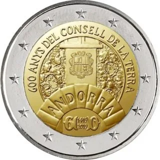 Motiv der zweiten andorranischen 2-Euro-Gedenkmünze 2019 bekannt