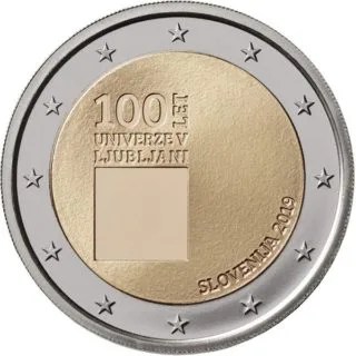 Slowenische 2-Euro-Gedenkmünze 2019 ausgegeben