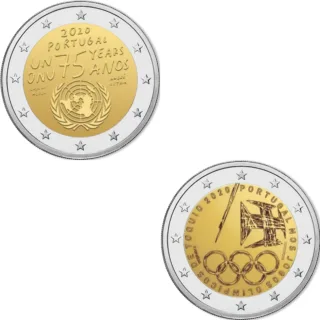 Motive der beiden portugiesischen 2-Euro-Gedenkmünzen 2020 bekanntgegeben
