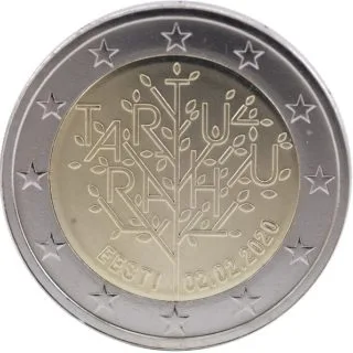 Eesti Pank präsentiert geprägtes Exemplar der zweiten estnischen 2-Euro-Gedenkmünze 2020