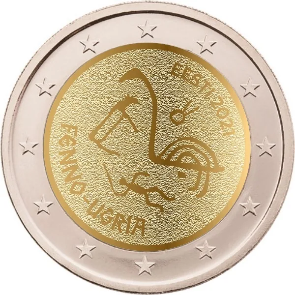 Motiv der zweiten estnischen 2-Euro-Gedenkmünze 2021 vorgestellt