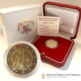 Monegassische 2-Euro-Gedenkmünze 2020 ausgegeben