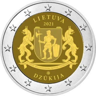 Motiv der ersten litauischen 2-Euro-Gedenkmünze 2021 veröffentlicht
