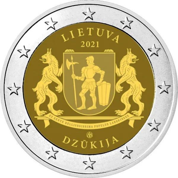 Motiv der ersten litauischen 2-Euro-Gedenkmünze 2021 veröffentlicht