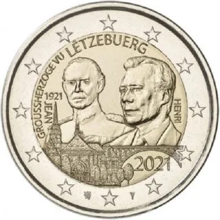 Beide Versionen der ersten luxemburgischen 2-Euro-Gedenkmünze 2021 ausgegeben