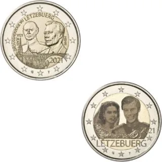 Motive der luxemburgischen 2-Euro-Gedenkmünzen 2021 veröffentlicht