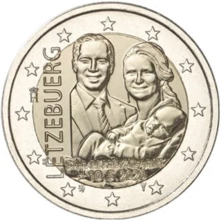Beide Versionen der zweiten luxemburgischen 2-Euro-Gedenkmünze 2020 ausgegeben