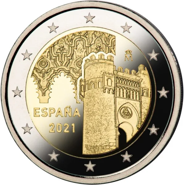 Spanische 2-Euro-Gedenkmünze 2021 ausgegeben