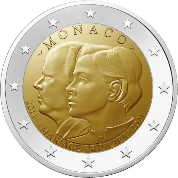 Motiv der monegassischen 2-Euro-Gedenkmünze 2021 veröffentlicht