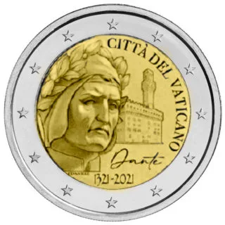 Motiv der zweiten vatikanischen 2-Euro-Gedenkmünze 2021 veröffentlicht