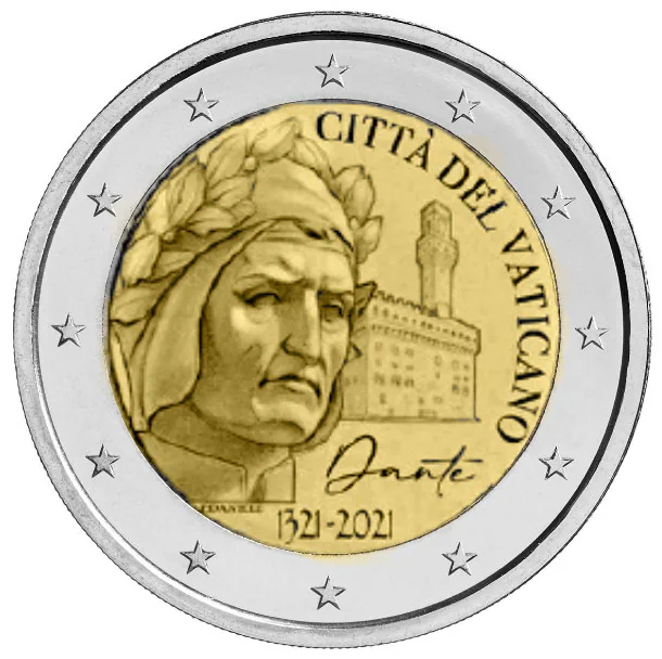 Motiv der zweiten vatikanischen 2-Euro-Gedenkmünze 2021 veröffentlicht