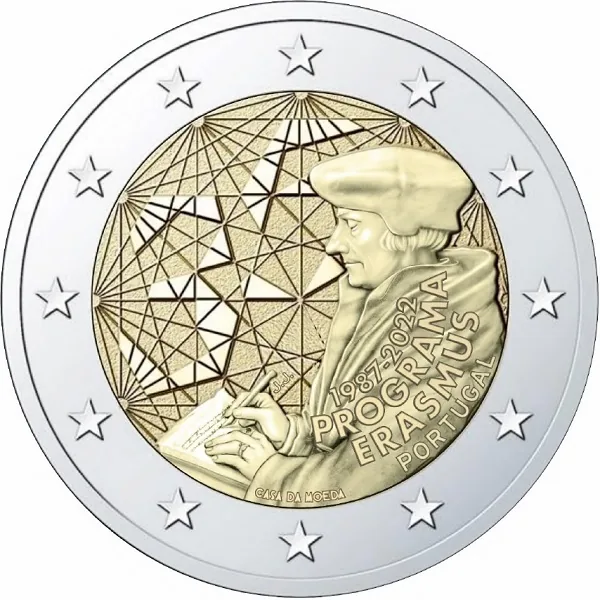 Motiv der ersten portugiesischen 2-Euro-Gedenkmünze 2022 veröffentlicht