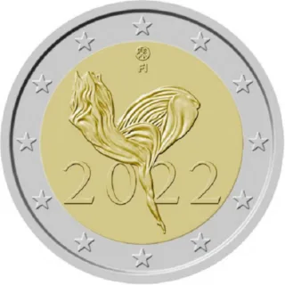 Erste finnische 2-Euro-Gedenkmünze 2022 ausgegeben