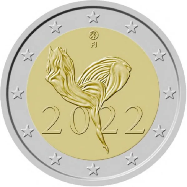 Erste finnische 2-Euro-Gedenkmünze 2022 ausgegeben