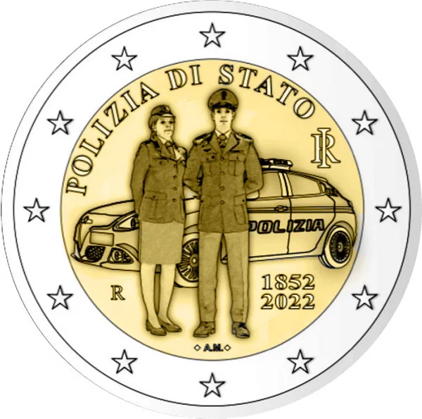 Motive der italienischen 2-Euro-Gedenkmünzen 2022 veröffentlicht