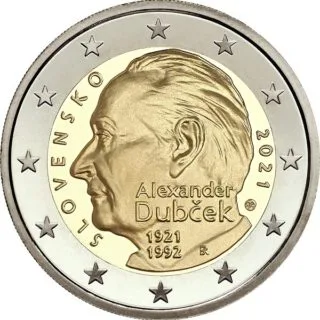Slowakische 2-Euro-Gedenkmünze 2021 ausgegeben