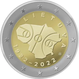 Erste litauische 2-Euro-Gedenkmünze 2022 ausgegeben