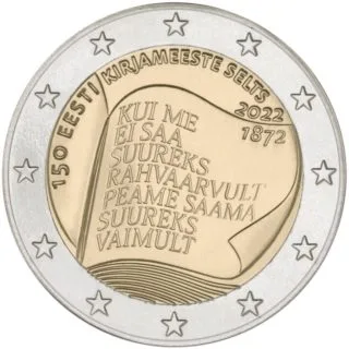 Erste estnische 2-Euro-Gedenkmünze 2022 ausgegeben