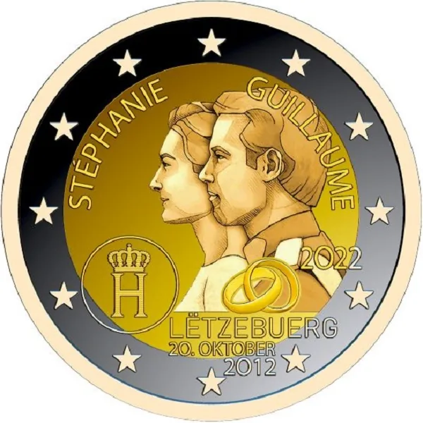 Motiv der zweiten nationalen luxemburgischen 2-Euro-Gedenkmünze 2022 vorgestellt