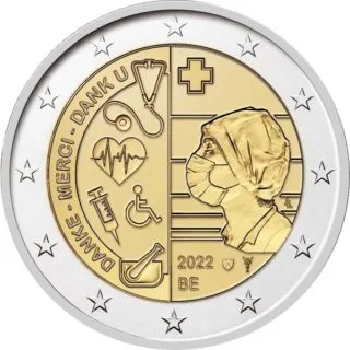 Erste belgische 2-Euro-Gedenkmünze 2022 verausgabt