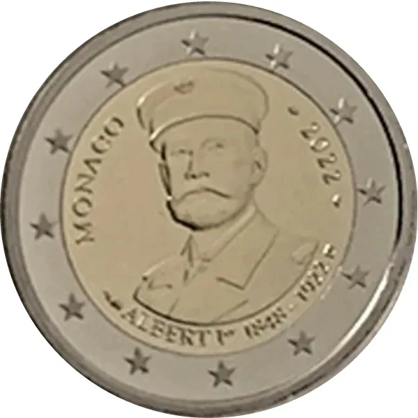 Monegassische 2-Euro-Gedenkmünze 2022 ausgegeben