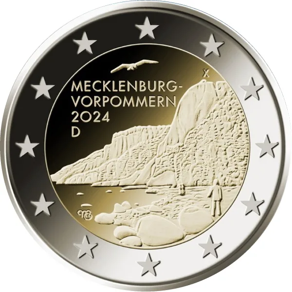 Motiv der ersten deutschen 2-Euro-Gedenkmünze 2024 veröffentlicht