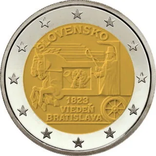 Motiv der zweiten slowakischen 2-Euro-Gedenkmünze 2023 veröffentlicht