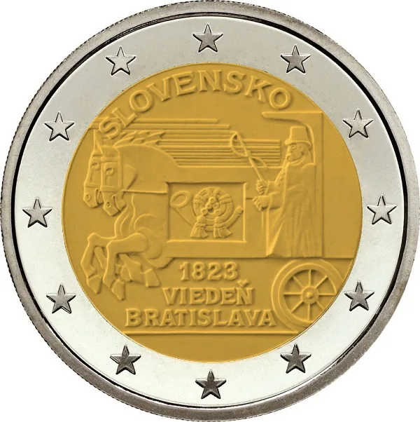 Motiv der zweiten slowakischen 2-Euro-Gedenkmünze 2023 veröffentlicht