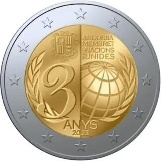 Beide andorranische 2-Euro-Gedenkmünzen 2023 ausgegeben
