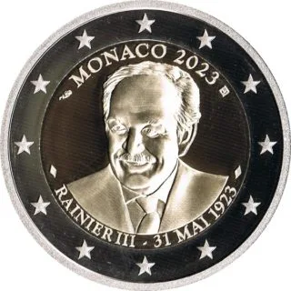 Monegassische 2-Euro-Gedenkmünze 2023 ausgegeben