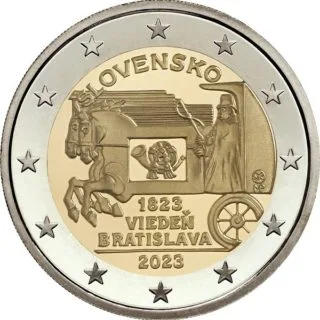 Zweite slowakische 2-Euro-Gedenkmünze 2023 ausgegeben