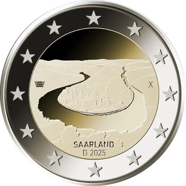 Motiv der ersten deutschen 2-Euro-Gedenkmünze 2025 vorgestellt