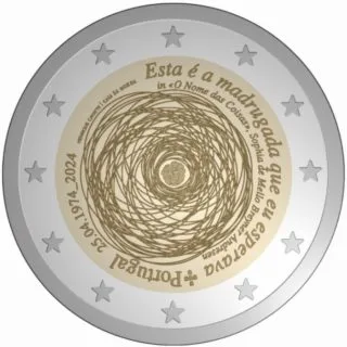 Themen der beiden portugiesischen 2-Euro-Gedenkmünzen 2024 bekanntgegeben