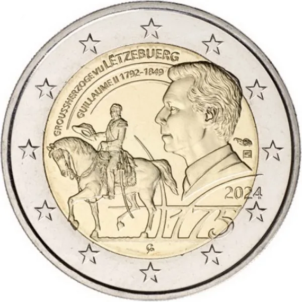 Motive der beiden luxemburgischen 2-Euro-Gedenkmünzen 2024 bekannt