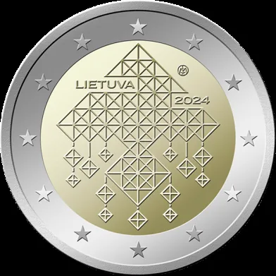 Motiv der litauischen 2-Euro-Gedenkmünze 2024 bekanntgegeben