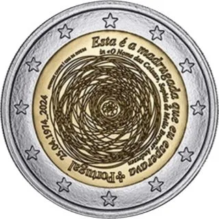 Erste portugiesische 2-Euro-Gedenkmünze 2024 verausgabt