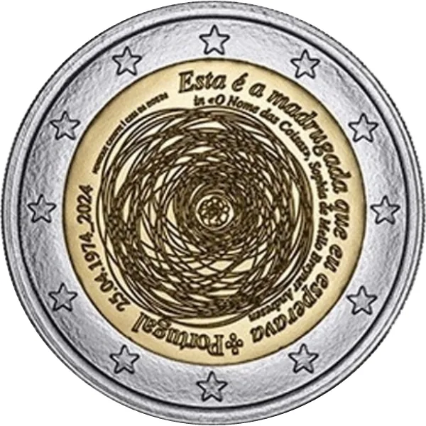 Erste portugiesische 2-Euro-Gedenkmünze 2024 verausgabt