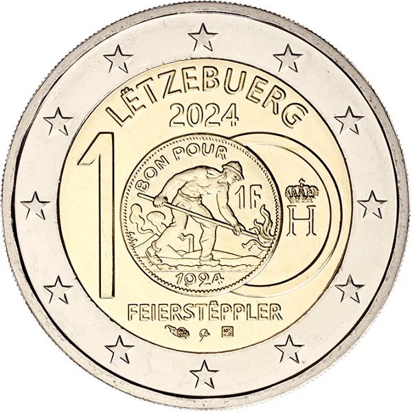 100 Years Since the Introduction of the Franc Coins with the Feierstëppler