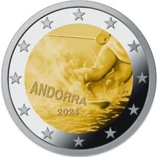 Both Andorran 2-Euro Commemorative Coins 2024 Issued