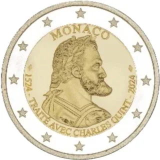 Monegassische 2-Euro-Gedenkmünze 2024 ausgegeben