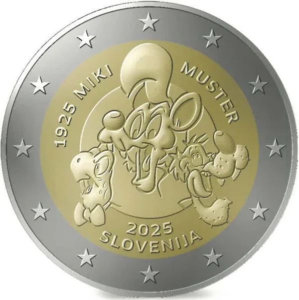 Motiv der slowenischen 2-Euro-Gedenkmünzen 2025 bekannt