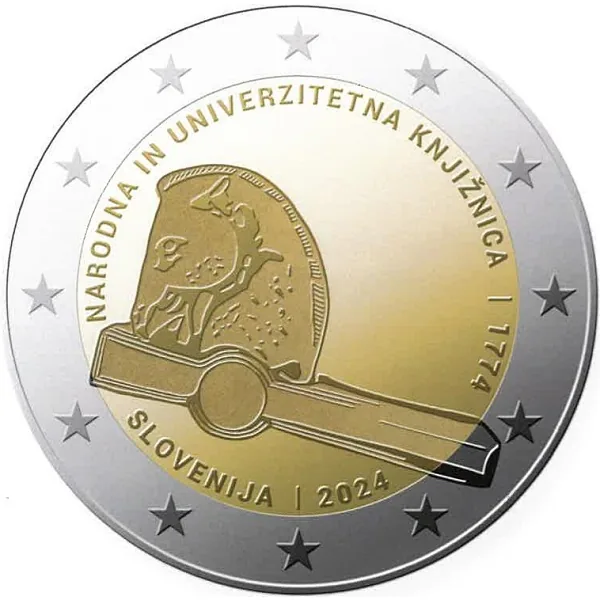 Motiv der slowenischen 2-Euro-Gedenkmünze 2024 vorgestellt