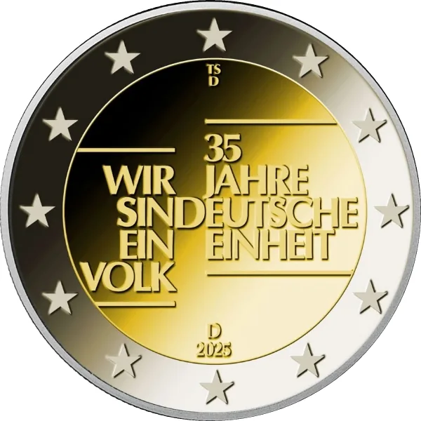 Motiv der zweiten deutschen 2-Euro-Gedenkmünze 2025 veröffentlicht