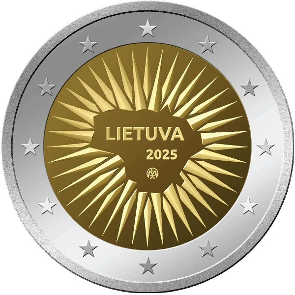 Motiv der litauischen 2-Euro-Gedenkmünzen 2025 bekannt