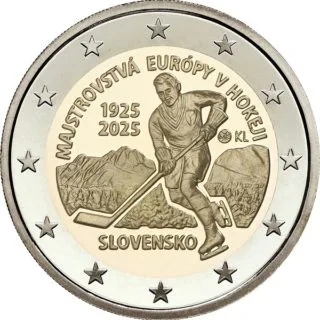 Pièce commémorative slovaque de 2 euros 2025 émise